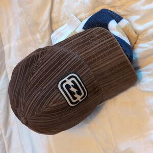 Billabong brown corduroy baseball cap hat small medium